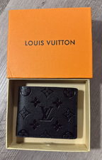 Louis Vuitton Mens Wallet Black Monogram Shadow Noir, Box, Dust Bag & COA New