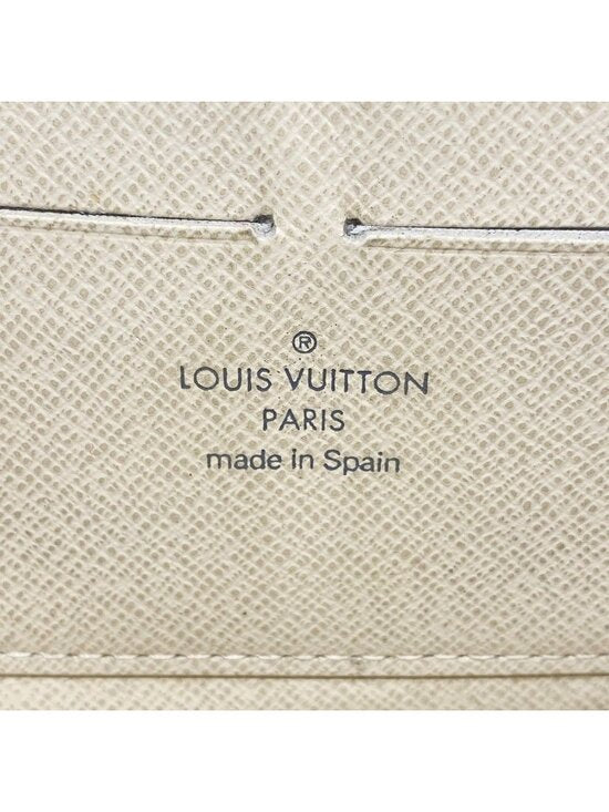 Louis Vuitton Damier Azur Zippy Wallet – Zip Around Long Wallet Purse | White