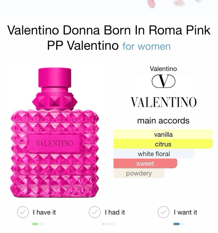 Valentino Donna Born in Roma Pink For Women